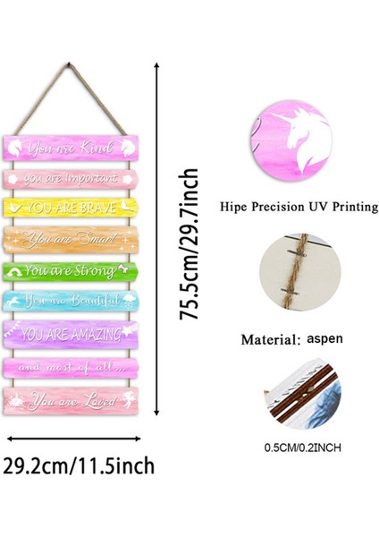 Kızlar Oda Dekor Yatak Odası Ilham Duvar Sanatı Çocuklar Için Gökkuşağı Duvar Süslemeleri Toddler Oda Ahşap Işaret Kreş Dekor (Yurt Dışından) modelleri