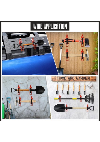 Çatı Rafı Için Kürek Montajı, Metal Kauçuk Kelepçeler, Duvar Montaj Braketleri, Hızlı Serbest Bırakma Tutucu Montaj Kiti (4 Adet) Kırmızı (Yurt Dışından) indirimleri