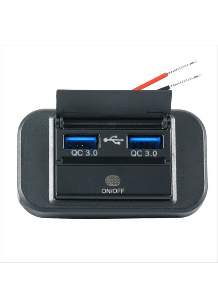 2pcs 12V Rv USB Çıkışı, 36W Çift Qc3.0 USB Araç Şarj Cihazı Soketi Güç Çıkışı Kapalı, 12V 24V Araç Şarj Cihazı Anahtarı Panel (Yurt Dışından) indirimleri