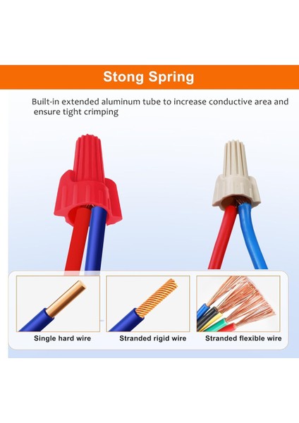 Tan Tel Somunu, Kanatlı Tel Ucu Konnektör Kapağı, Somun 18-8 Awg, HSP13 Tipi Vidalı Terminal, Elektrik Kablolarını Bağlamak Için (Yurt Dışından) indirimleri