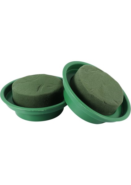 Dıy Çiçek Aranjman Kiti Yeşil Yuvarlak Islak Çiçek Köpüğü, Düğün Koridoru Çiçekleri, Parti Dekorasyonu (Kaseli Çiçek Köpüğü, 12 Adet) (Yurt Dışından)