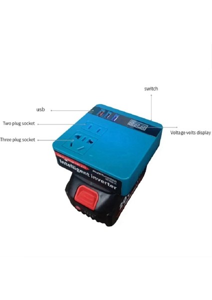 Makita Lityum Pil Inverter Için Elektrikli Tool Pil Inverter AC220V/ DC5V/ 20V Dış Hava Çalışma Invertör (Yurt Dışından) fırsatları