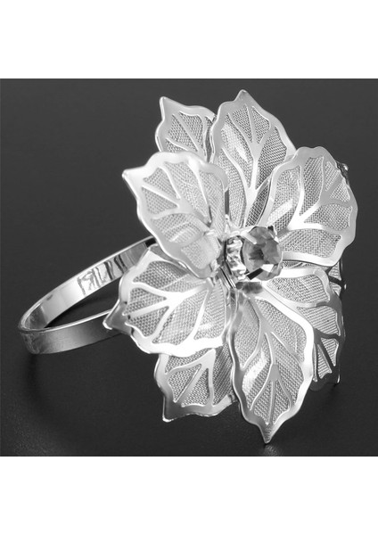 6 Paket Peçete Halkaları, Masa Süslemeleri Için Altın Peçete Halkaları Tokaları, Düğün, Akşam Yemeği, Parti, Diy Dekorasyon, Gümüş (Yurt Dışından) indirimleri