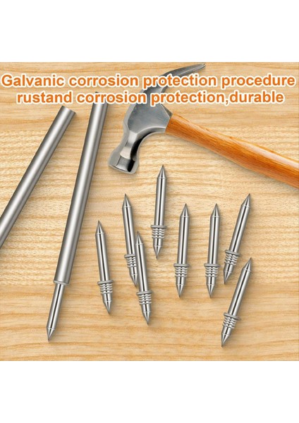 250PCS Süpürme Tahtası Çivileri, Çifte Kafa Süpürme Iplik Dikişsiz Çivi, Tırnaklara Özgü Kılıf Aracı ile Donatılmış (Yurt Dışından) indirimleri