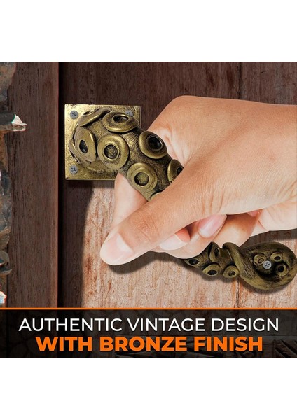 Vintage Ahtapot Kapısı Düğmesi Hayvan Tarzı Açık Kanca Antik Çekmece Mobilya Çekme Kolu (Yurt Dışından) fırsatları