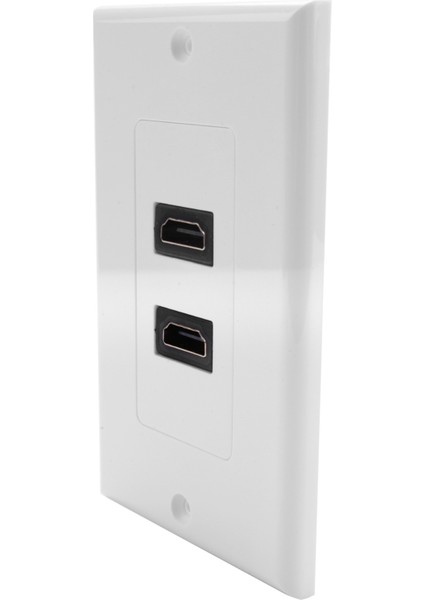 HDMI 2 Ports Duvar Yüz Plakası Panel Çıkış 1080P Kapak Kuplör Soketi Sıcak (Yurt Dışından) fiyatları