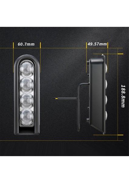 Harley Davidson Street Glide Road Glide Road King 2014-2022 Için Motosiklet Arka LED Fren Işığı Yan Işaret Işıkları (Yurt Dışından) fırsatları