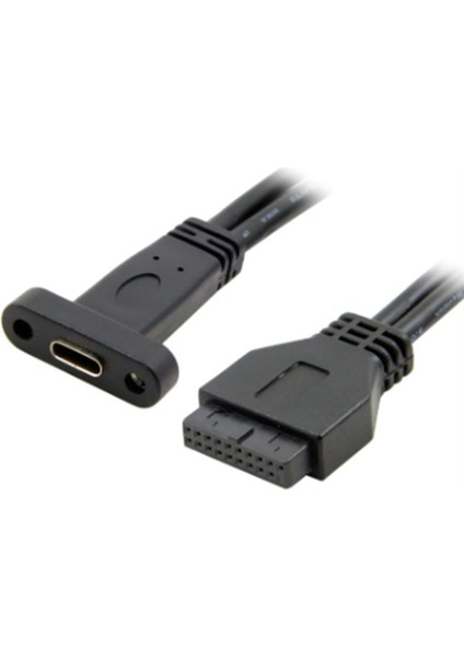Tek Bağlantı Noktası USB 3.1 Tip C Usb-C Dişi-Usb 3.0 Anakart 19PIN Başlık Kablosu 50CM (Yurt Dışından) modelleri