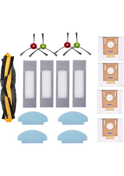 Ecovacs Deebot N10 N10 Plus Robot Vacum Seğerleri Ana Sade Fırch Hepa Filtre Mop Bez Toz Torbası Yedek Parçaları (Yurt Dışından)