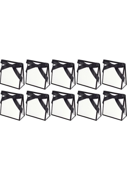 Hediye Çantası Hepburn Style Basit Siyah Beyaz Yay Debriyaj Çantası Kravat Eşarp Mini Hediye Çantası Siyah (Yurt Dışından)