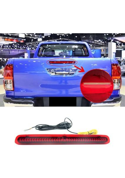 Toyota Hilux Revo 2015-2021 Üçüncü Fren Işığı Bagaj Kapağı Reflektör Işığı (Yurt Dışından) modelleri