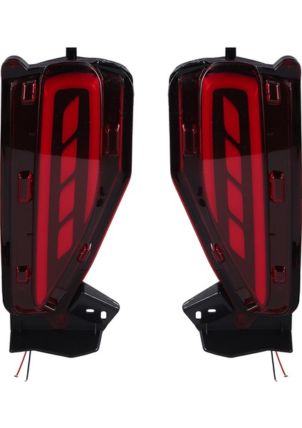 1 Çift LED Arka Tampon Reflektör Fren Kuyruğu Işık Lambası Toyota Fortuner Için 2015-2017&#39;YE Uyuyor (Yurt Dışından) fiyatları