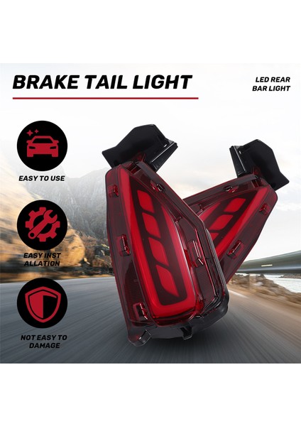 1 Çift LED Arka Tampon Reflektör Fren Kuyruğu Işık Lambası Toyota Fortuner Için 2015-2017&#39;YE Uyuyor (Yurt Dışından) fırsatları