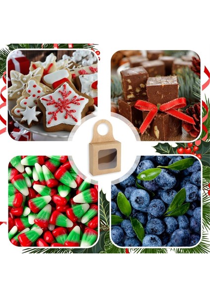 50PCS Kraft Kağıt Şarap Şişesi Kutusu Pencereli Noel Düğün Şarap Aksesuar Setleri Için Katlanabilir Şarap Şeker Kutuları (Yurt Dışından) modelleri