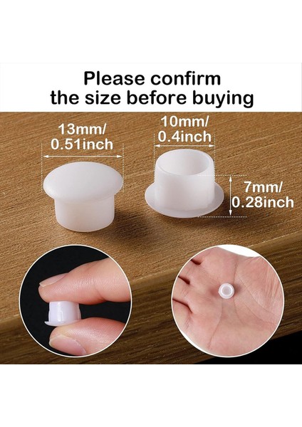 100 Adet 10MM (3/8 Inç) Delik Tapaları Için Plastik Fişler Vidalı Delik Tapaları Kapı Vidalı Sandalye Dolabı Dolap Rafı (Yurt Dışından) indirimleri