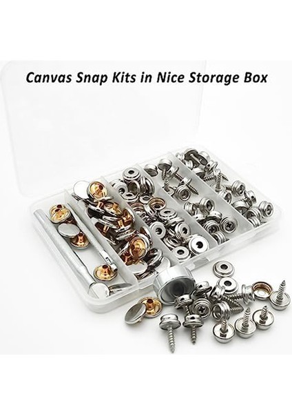 Canvas Snap Kit, 40 Set Deniz Sınıfı Tekne Kapağı Snap Snap Taşıyıcılar Paslanmaz Çelik Snap Kit Tekne Kapağı Mobilya Için (Yurt Dışından) fırsatları