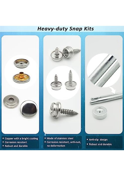 Canvas Snap Kit, 40 Set Deniz Sınıfı Tekne Kapağı Snap Snap Taşıyıcılar Paslanmaz Çelik Snap Kit Tekne Kapağı Mobilya Için (Yurt Dışından) indirimleri