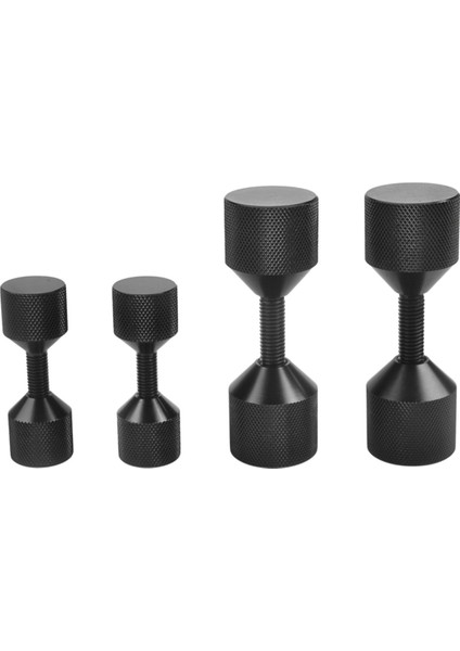 4 Adet Alüminyum Flanş Iki Delikli Pim 1-1/8 Inç Iki Delikli Hizalama Pimleri ve 1-5/8 Inç Çıkarılabilir Flanş Siyah (Yurt Dışından)