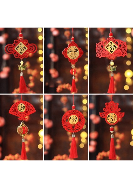 6pcs 2024 Bahar Festivali Ejderha Yıl Ahşap Işaret Kolye Şirket Alışveriş Merkezi Dekorasyonu Çin Yeni Yıl Hediyeleri, B (Yurt Dışından) indirimleri