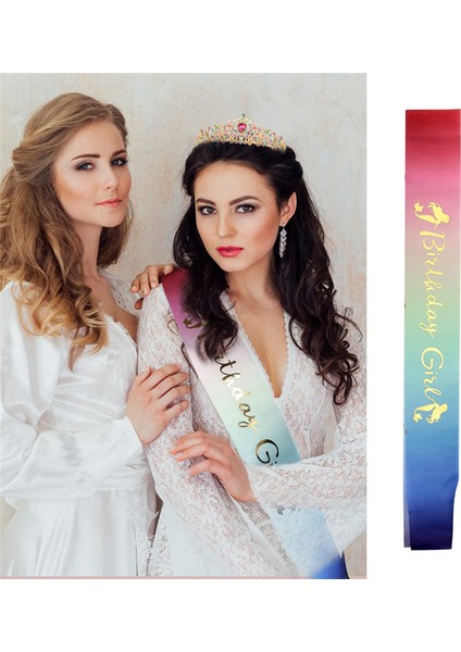 Doğum Günü Tiaras Kızlar Için Doğum Günü Taç Kümesi Mutlu Yıllar Kız Prenses Doğum Günü Partisi Dekorasyonları Hediyeler A (Yurt Dışından) modelleri