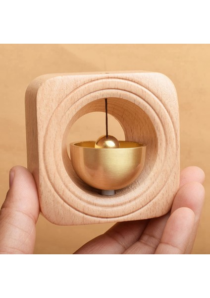 Pirinç Dopamin Kapı Zili Ahşap Çan Giriş Rüzgar Chime Japon Eve Taşınma Hediye Giriş Kolye Üçgen (Yurt Dışından) fiyatları