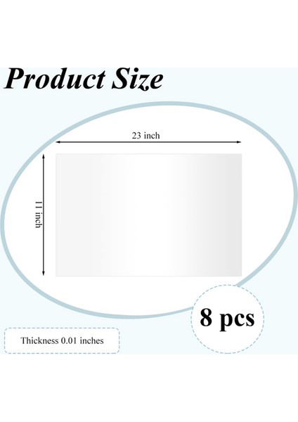8 Adet Aşındırıcı Patlatma Dolabı Lens Kapağı, Kumblast Dolabı Iç Lens Için 23 x 11 Inç Koruyucu Film (Yurt Dışından) fırsatları