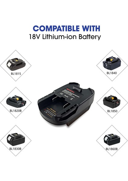 Makita 18V/20V Li-Ion Pil Için MT18AR Pil Adaptörü Rıdgıd/aeg 18V/20V Güç Alet Aksesuarları Dönüştürücü (Yurt Dışından) modelleri
