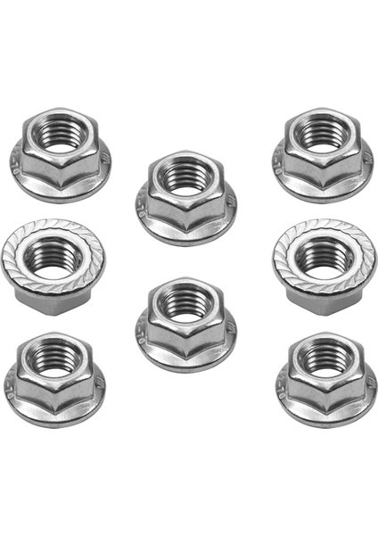 12 Paket M 12 Tırtıklı Flanş Altıgen Somun, M12-1.75MM Altıgagon Flanş Fındık, Dıy Ev Mekanizması Için Kilitli Somun (Yurt Dışından)