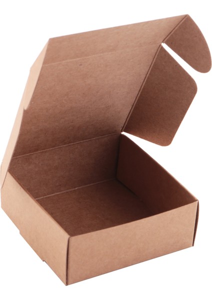 Kağıt El Yapımı Sabun Kutusu Kahverengi Kağıt Şeker/aksesuar Kutusu Kraft Kağıt Diy Hediye Paketleme Kutusu (50PCS) (Yurt Dışından)
