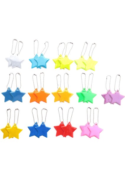 26 Adet Çocuk Güvenliği Reflektörü Kolye, Okul Çantası Için Yıldız Güvenliği Reflektörü, Sırt Çantası, Bisiklet, Yürüyüş, Koşu (Yurt Dışından)