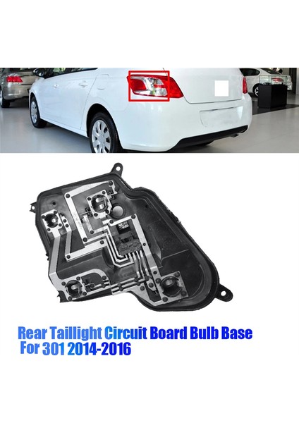 Sağ Arka Kuyruk Lambası Devre Kartı Ampul Tabanı Peugeot 301 2014-2016 Araba Freni Arka Lamı Soket Taban Taban Yok Ampul (Yurt Dışından) modelleri