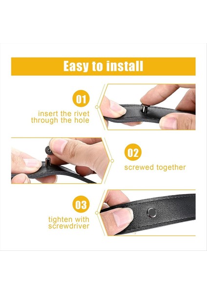 90SETS Chicago Vidalar Kiti, 6 Boyutlar Vidalı Perçinler Metal Metal Chicago Bağlayıcı Vidalar Dıy Onarım Deri El Sanat Kemeri Siyah Grey (Yurt Dışından) fiyatları