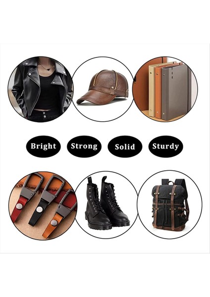 90SETS Chicago Vidalar Kiti, 6 Boyutlar Vidalı Perçinler Metal Metal Chicago Bağlayıcı Vidalar Dıy Onarım Deri El Sanat Kemeri Siyah Grey (Yurt Dışından) modelleri