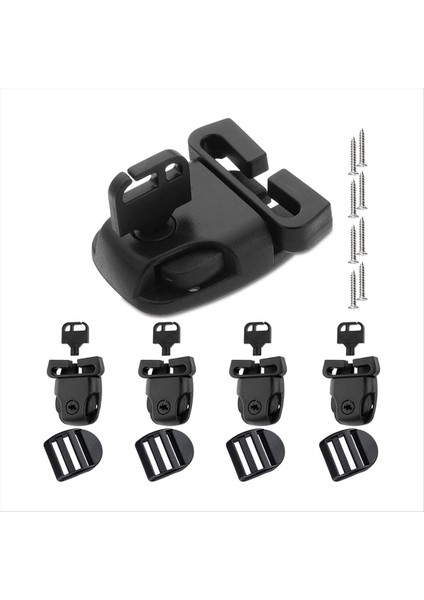 4 Set Spa Spa Sıcak Küvet Kapak Klipsleri Mandal Yedek Kiti Sıcak Küvet Kapağı Mandallar Kupa Kilit Anahtarlarla Kapak Kayışları Için (Yurt Dışından)