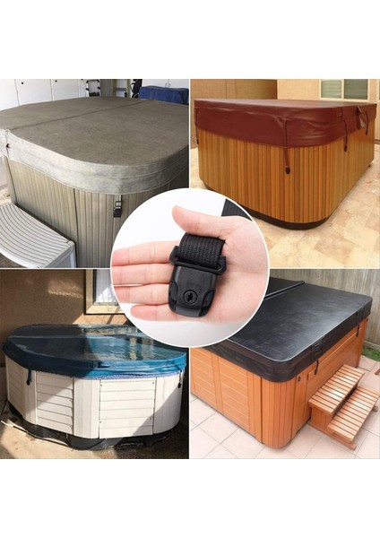 4 Set Spa Spa Sıcak Küvet Kapak Klipsleri Mandal Yedek Kiti Sıcak Küvet Kapağı Mandallar Kupa Kilit Anahtarlarla Kapak Kayışları Için (Yurt Dışından) fırsatları