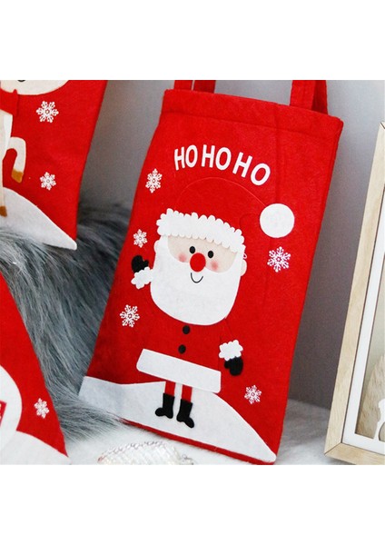 Noel Şeker Çantası Hediye Çantaları Noel Kurabiye Çantası Noel Sarma Torbası Noel Karikatür Desen Hediye Çantası (Yurt Dışından) fırsatları