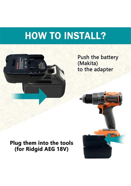 Makita 18V/20V Li-Ion Pil Için MT18AR Pil Adaptörü Rıdgıd/aeg 18V/20V Güç Alet Aksesuarları Dönüştürücü (Yurt Dışından) indirimleri