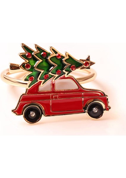 6pcs Yaratıcı Sevimli Araba Şekli Metal Noel Peçete Yüzüğü Tutucu Çok Renkli Havlu Doku Yüzüğü Peçete Tokası Masa Dekor (Yurt Dışından) indirimleri