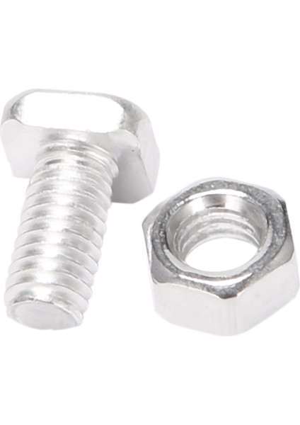 100 Pcs M6X12MM Sera Fındık ve Cıvatalar Kare Kafa Cıvataları Fındık Sera Onarım Kiti Yedek Bahçe Malzemeleri (Yurt Dışından)