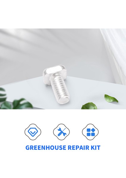 100 Pcs M6X12MM Sera Fındık ve Cıvatalar Kare Kafa Cıvataları Fındık Sera Onarım Kiti Yedek Bahçe Malzemeleri (Yurt Dışından) indirimleri