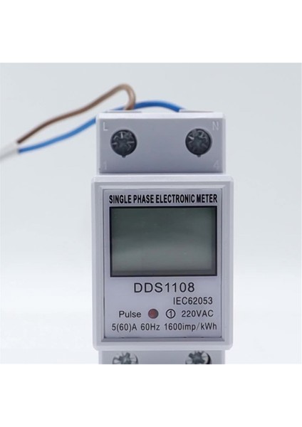 DDS1108 Dijital Elektrik Enerji Ölçer Çok Fonksiyonlu Wattmetre LCD Ekran Kwh Metre Tek Fazlı Wattmetre AC220V 60Hz (Yurt Dışından) modelleri
