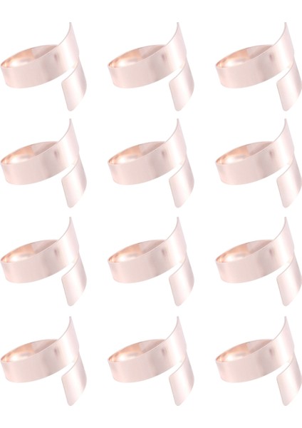 12 Adet Gül Altın Metal Masa Dekoru Peçete Halka Tutucu Düğün Ayarı Için Yay, Paskalya Yemeği, Sevgililer Günü (Yurt Dışından) fırsatları