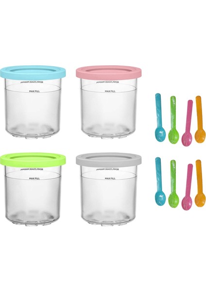 Ninja Creami NC301 NC300 NC2999MZ Serisi Dondurma Konteynırları Için Dondurma Pintleri ve Kapakları Gıda Dondurucu (Yurt Dışından) fiyatları