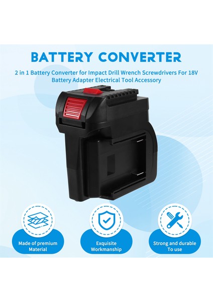 Bosch Etki Için 2 Pil Dönüştürücü Darbe Matkap Anahtarı 18V Pil Adaptörü Elektrik Araç Aksesuar (Yurt Dışından) fırsatları