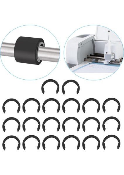 20PCS Cricuts Maker Için Klipsleri Tutma ve Havaları Keşfetin, Kauçuk Tutma Halkalarla Yerinde Tutun Kauçuk Tutun (Yurt Dışından) fiyatları