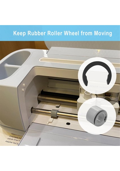 20PCS Cricuts Maker Için Klipsleri Tutma ve Havaları Keşfetin, Kauçuk Tutma Halkalarla Yerinde Tutun Kauçuk Tutun (Yurt Dışından) fırsatları