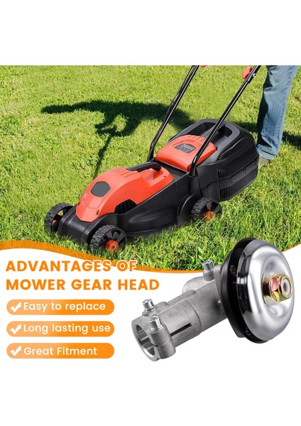 9teeth Düzeltici Dişli Gearhead Fırça Kütü Çim Döşeme Makinesi Dişli Kafası Çim Biçme Biçerdöverleri Parçaları Bahçecilik Aracı 28MM (Yurt Dışından) indirimleri