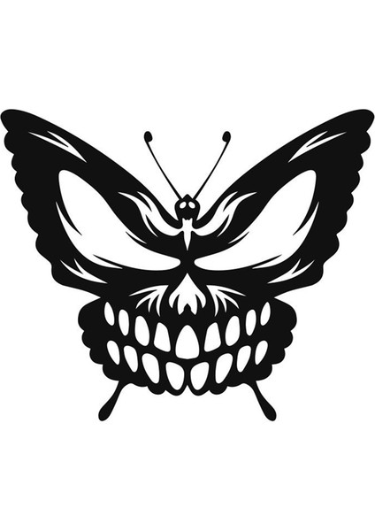 Kafatası Kelebek Metal Duvar Sanat Dekor Duvar Asma Plaklar Süsleme Demir Duvar Heykel Işi Iç Mekan Dış Mekan Evi D (Yurt Dışından)