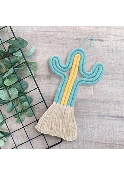 Süsleme Kaktüs Oda-Decor Püskül Dokuma Duvar Asılı Sevimli Kreş Duvar Dekor Hediye Sevimli Salıncak Araba Kolye Mavi (Yurt Dışından) fırsatları