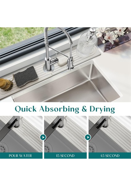 Diatom Çamur Su Emici Hızlı Kuruyan Sert Mat Mutfak Banyo Lavabo Musluk Paspas (Yurt Dışından) fırsatları